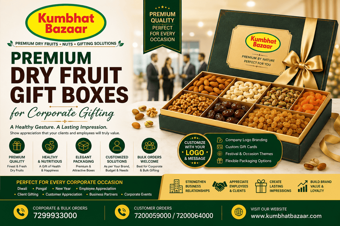 Premium Dry Fruit Gift Boxes for Corporate Gifting – Kumbhat Bazaar