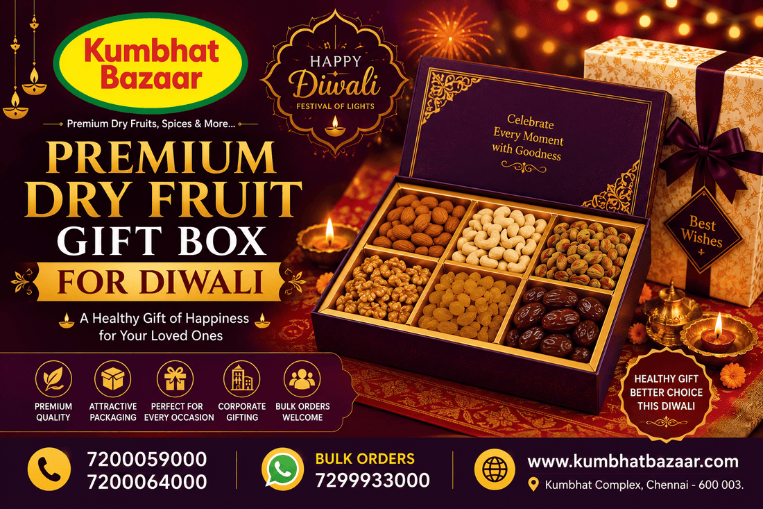 Premium Dry Fruit Gift Box for Diwali | Kumbhat Bazaar