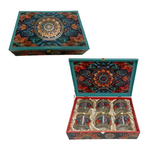 Wooden Dry Fruit Box With Glass Jars