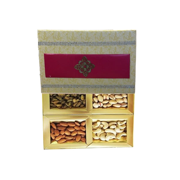 Designer 4 in 1 Dry Fruit Gift Pack