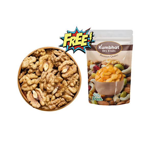 Kashmiri Walnuts 1kg Without Shell, Akhrot Giri, Walnut Kernels 100GM Kishmish Free