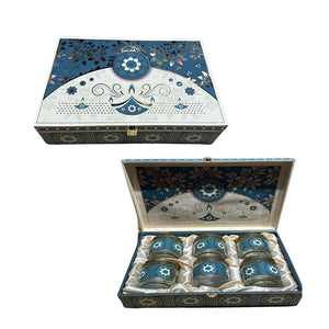 6 Glass Jars Dry Fruits Gift Box