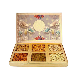 Fancy Cardboard Dry Fruits 6 in 1 Gift Box