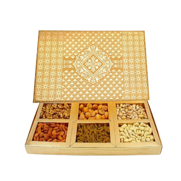Yellow Designer Dryfruit Box