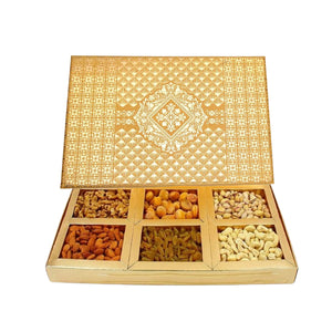 Yellow Designer Dryfruit Box