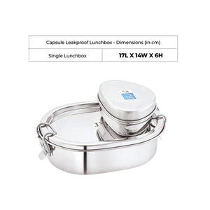 Capsule Leak Proof Lunch Box (With Steel Container)