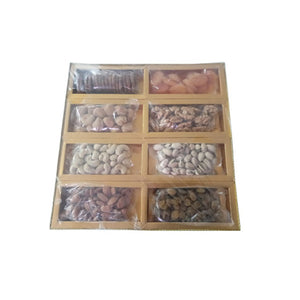 Cardboard Rectangular Dry Fruit Gift 8 in 1 Pack