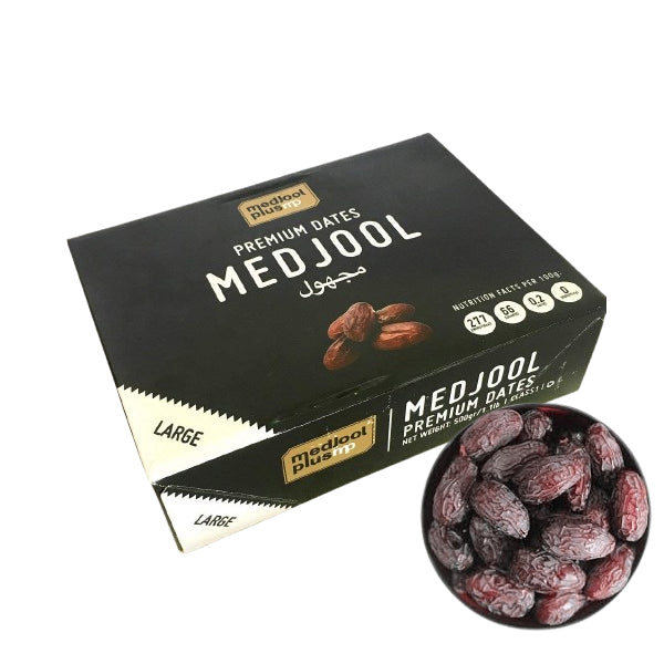 Medjool Dates | Rich Source of Potassium & Iron | No Added Sugar or Preservatives 500gm