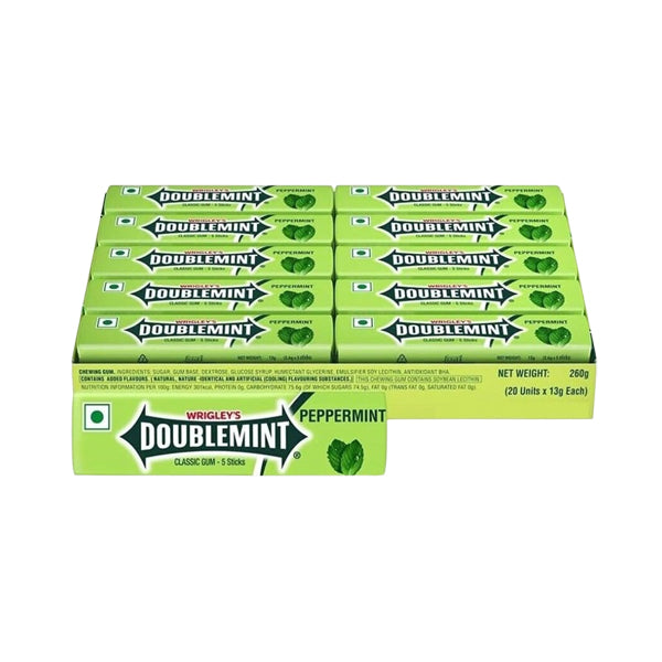Chewing Gum With Doublemint Spearmint Flavour – ( 20 Units 13g Each )