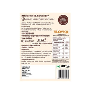 Dark Chocolate Almond Cookies (No Maida) 16 Pcs Box (Pack of 5)