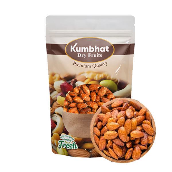 Premium Roasted Salted Almonds | Rich in Protein, Roasted Crunchy Delicious Healthy Snacks