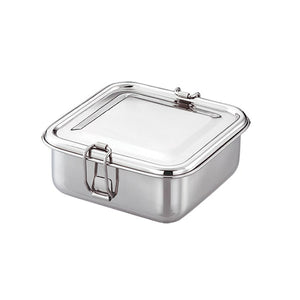 Square Lunch Box (With Steel Plate)
