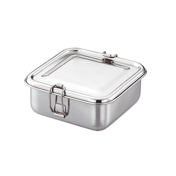 Square Lunch Box (With Steel Plate)