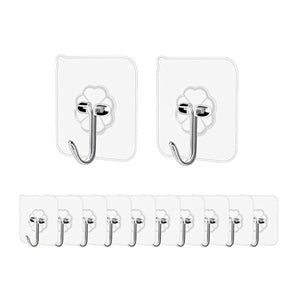 Strong Adhesive Hook Wall for Kitchen And Bathroom Hook 6 (Pack of 3)