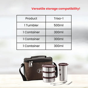 Trixo Leakproof Lunchbox (With Tumbler)