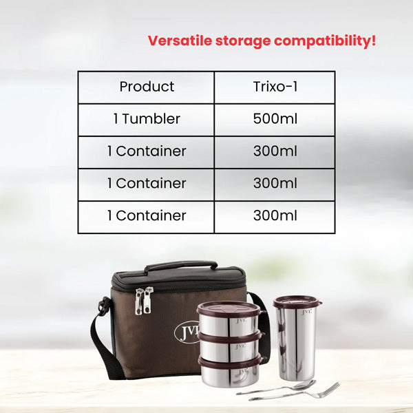 Trixo Leakproof Lunchbox (With Tumbler)