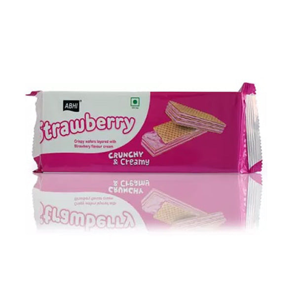 Wafer Biscuit Strawberry Creamy 65g (Pack of 10)
