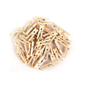 Wood Clips for Wall Hanging Pictures 20 Pc( Pack of 3)