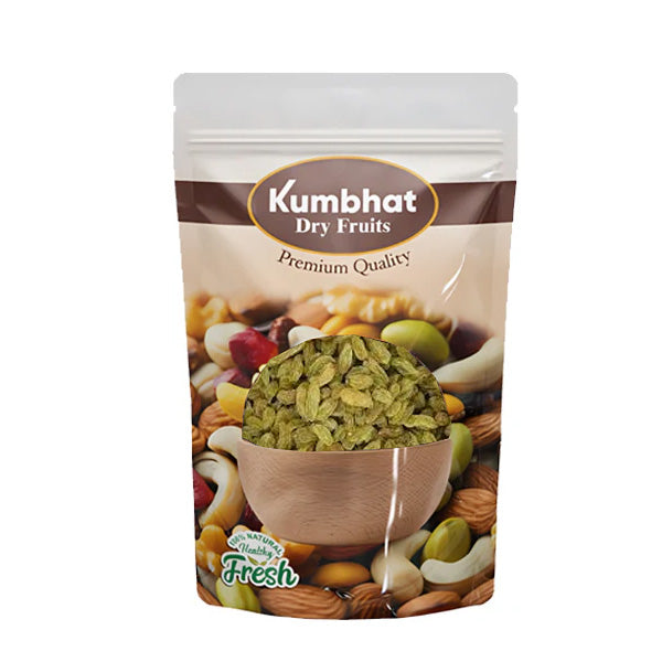 Green Kishmish Seedless|Nethal Raisins |  Kishmish Grade A | Source Of Potassium | Absolute Health Dry Fruits | Premium Dry Fruits | Sandukhani | Flavourful & Delicious Snack | Dietary Fibre