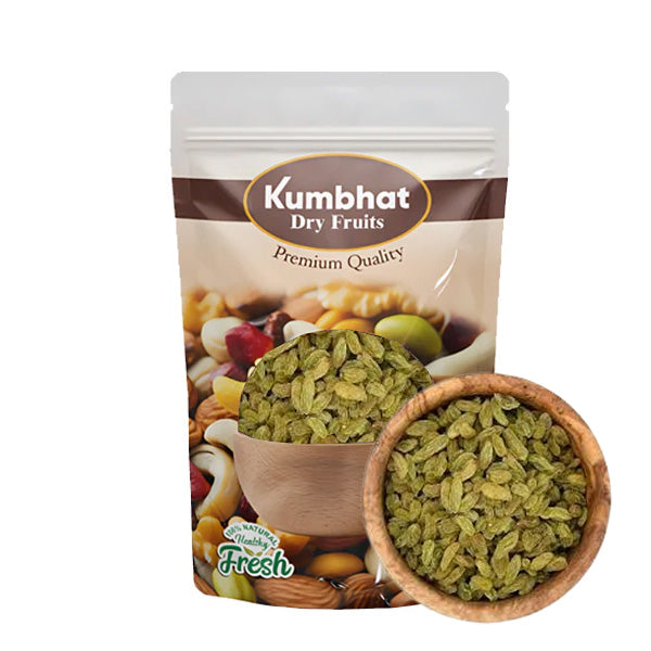 Green Kishmish Seedless|Nethal Raisins |  Kishmish Grade A | Source Of Potassium | Absolute Health Dry Fruits | Premium Dry Fruits | Sandukhani | Flavourful & Delicious Snack | Dietary Fibre