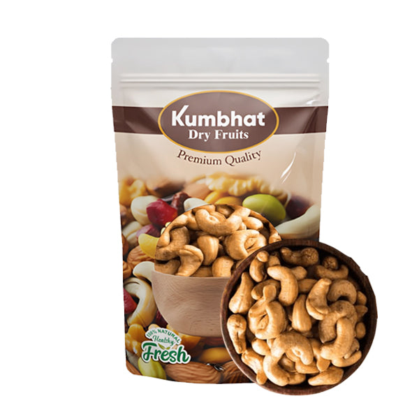 Organic Purify Roasted and Salted Cashew Nuts | Premium Crunchy Kaju  | Low Sodium, Oil-Free | Healthy and Tasty Snack