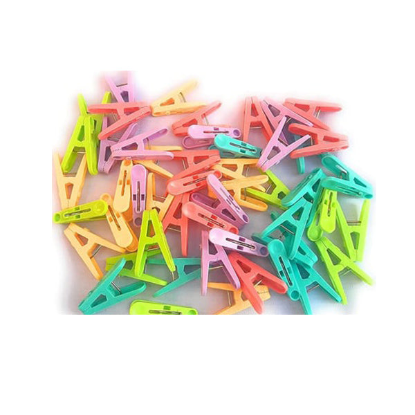 Heavy Duty Imported Plastic Cloth Drying Pegs (50Pc)