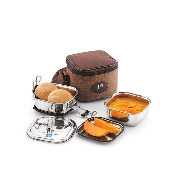 Square Leak Proof Luch Box (Double)