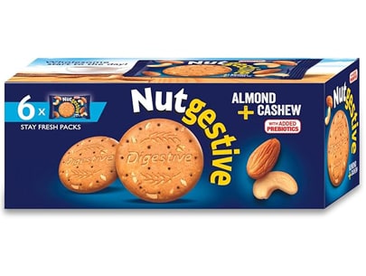 Nutgestive Biscuits with Almond, Cashew & Added prebiotics, 240gm