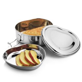 JVL Stainless Steel Heart Lunch Box...