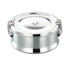 Jvl Stainless Steel Round Lunch Box...