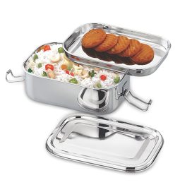 Jvl Stainless Steel Rectangular Lunch Box...