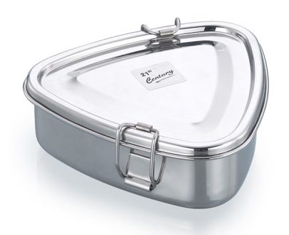 Triangle Lunch Box With Steel Container