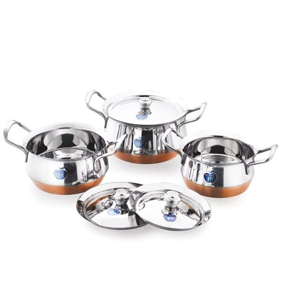 Classic Pot – Copper Bottom 1*3 Set