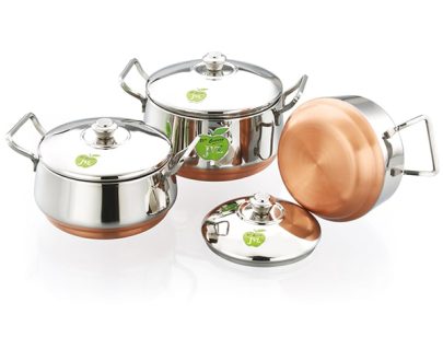 Elite Pot – Copper Bottom 1*3 Set