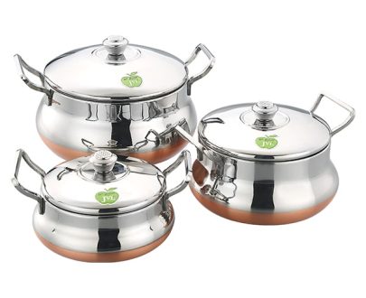 Flame Pot – Copper Bottom 1*3 Set