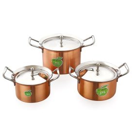 JVL Normal Pot Full Copper Stainless...