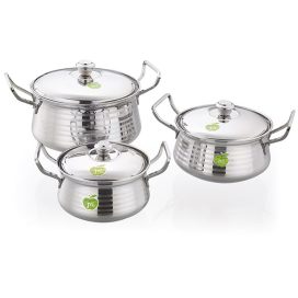 JVL Stainless Steel Opus Pot Silver...