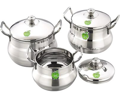 Flame Pot – Silver Touch 1*3 Set