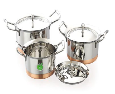 Normal Pot – Copper Bottom 1*3 Set