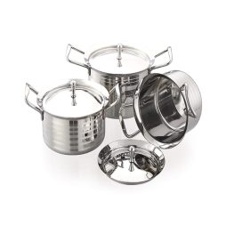 JVL Normal Pot Sliver Touch Stainless...