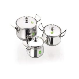 JVL Opus Pot Plain Stainless Steel...