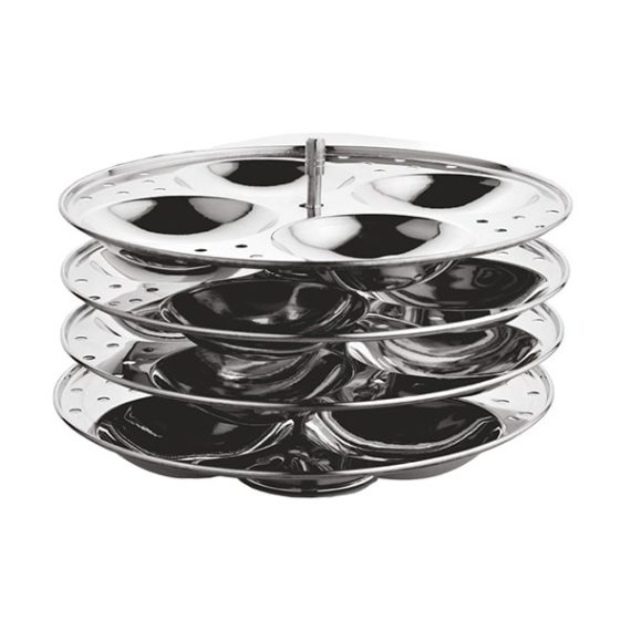 Designer Idly/Dhokla Maker ( Plain,Steel Lid)